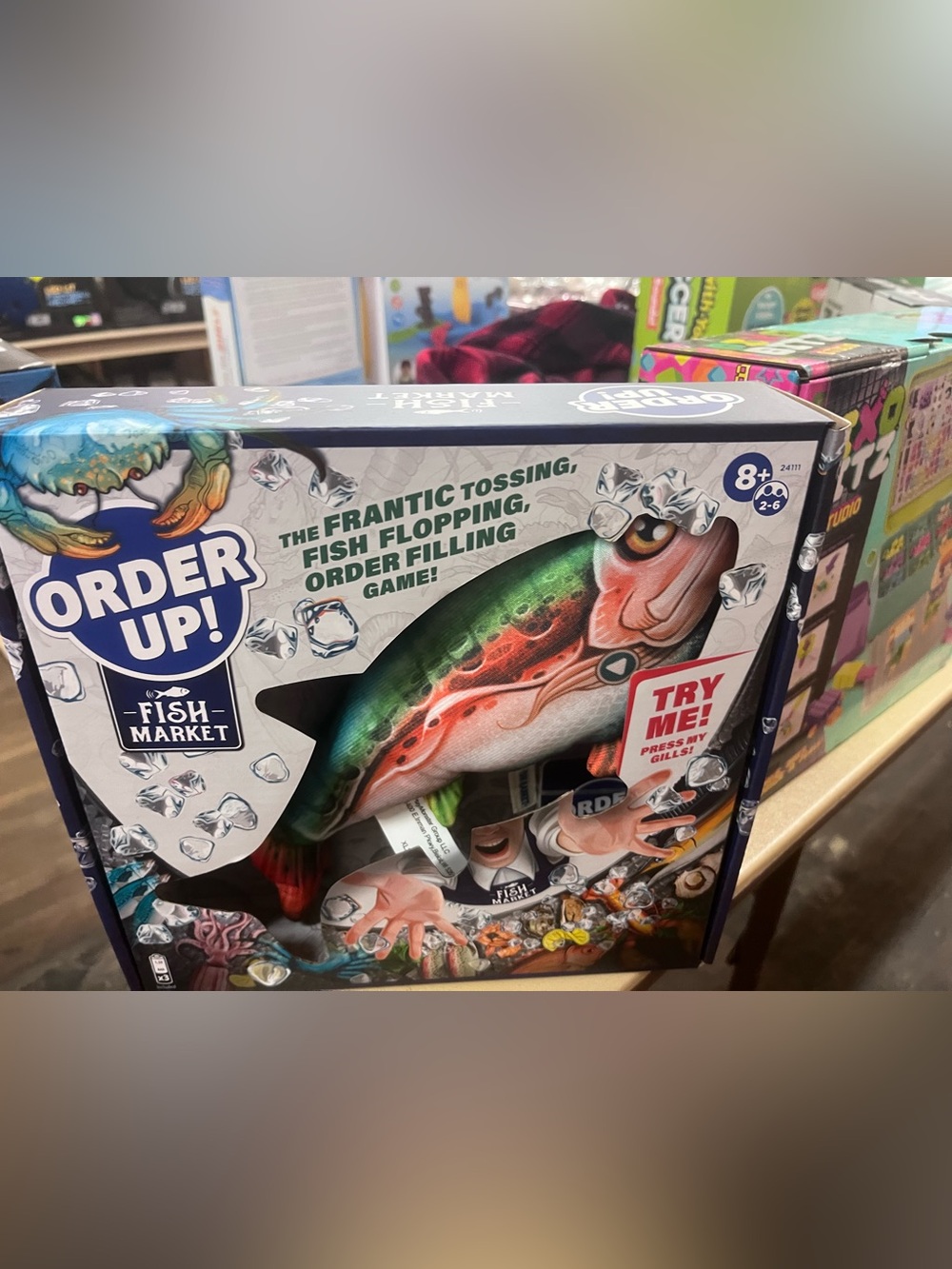 Fish Market Flopping Fish Game - Green & Red